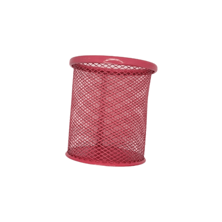 Mesh Pen Holder Pink