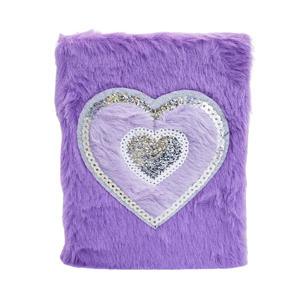 Heart Notebook Purple